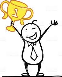 bonhomme cravate victoire trophée